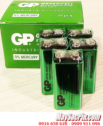 COMBO 01hộp=10viên Pin 9v GP GreenCell 1604G /6F22 Extra Super Heavy Duty _Giá chỉ 98.000/Hộp